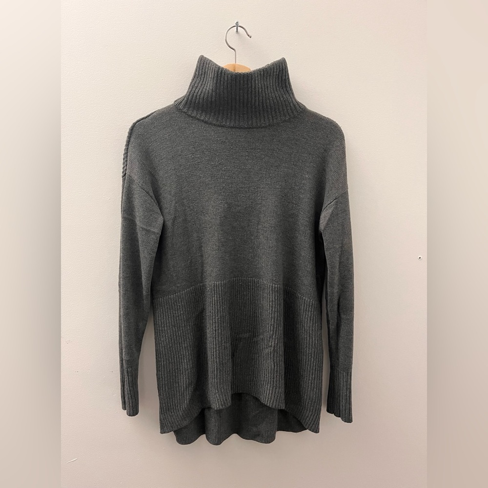 LOFT Grey Mock Neck